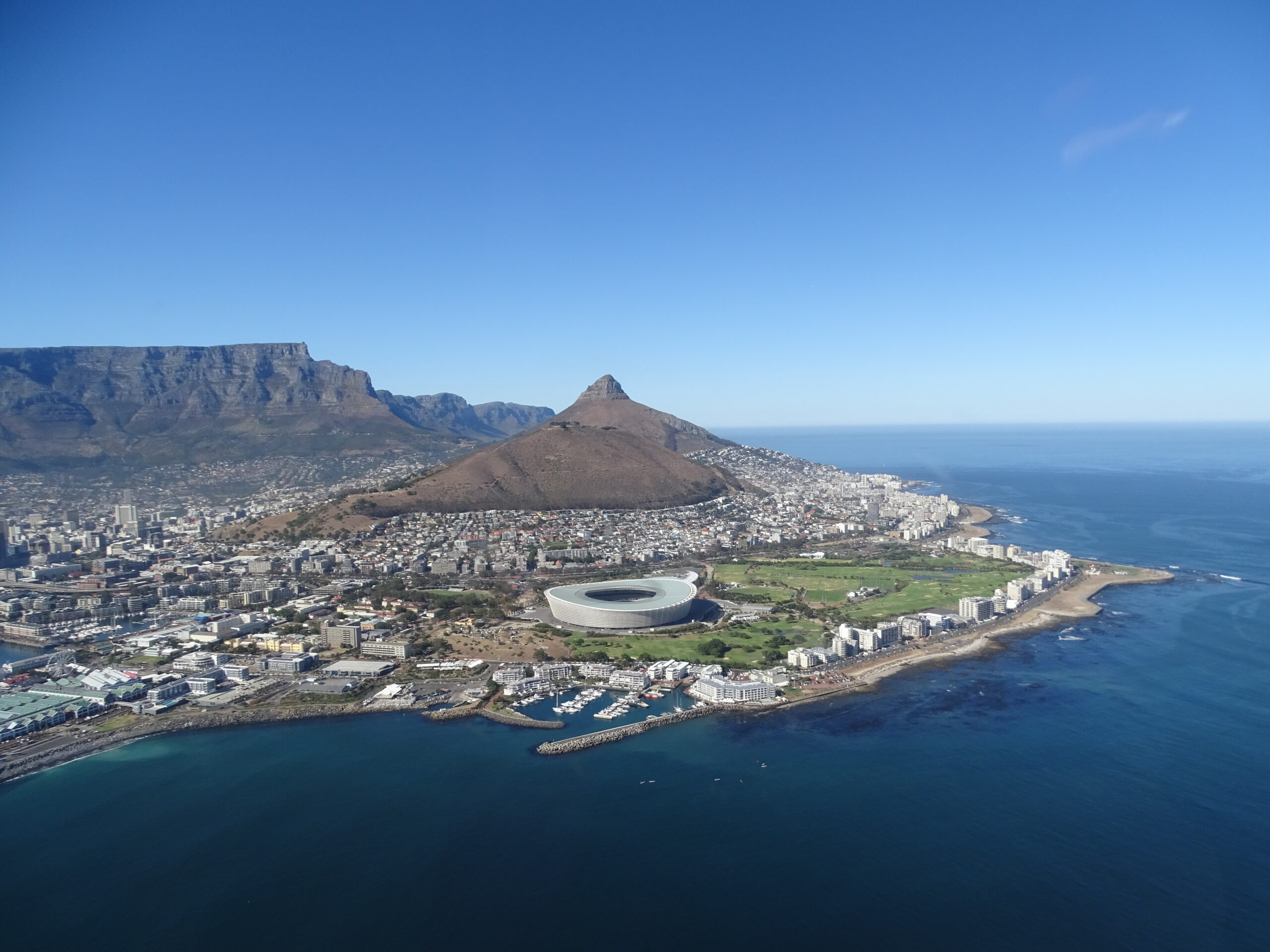 Helikopter view van Kaapstad