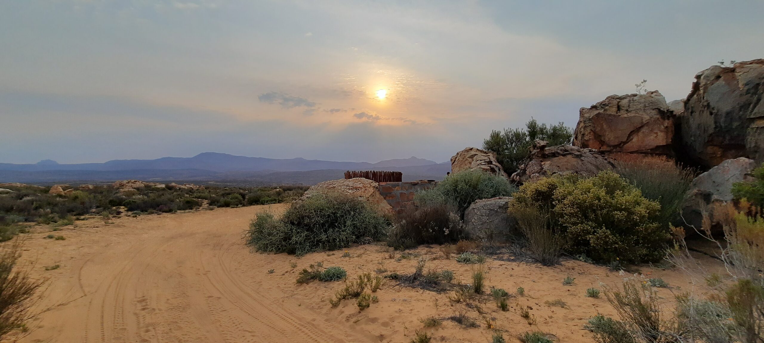Zonsondergang in Zuid-Afrika