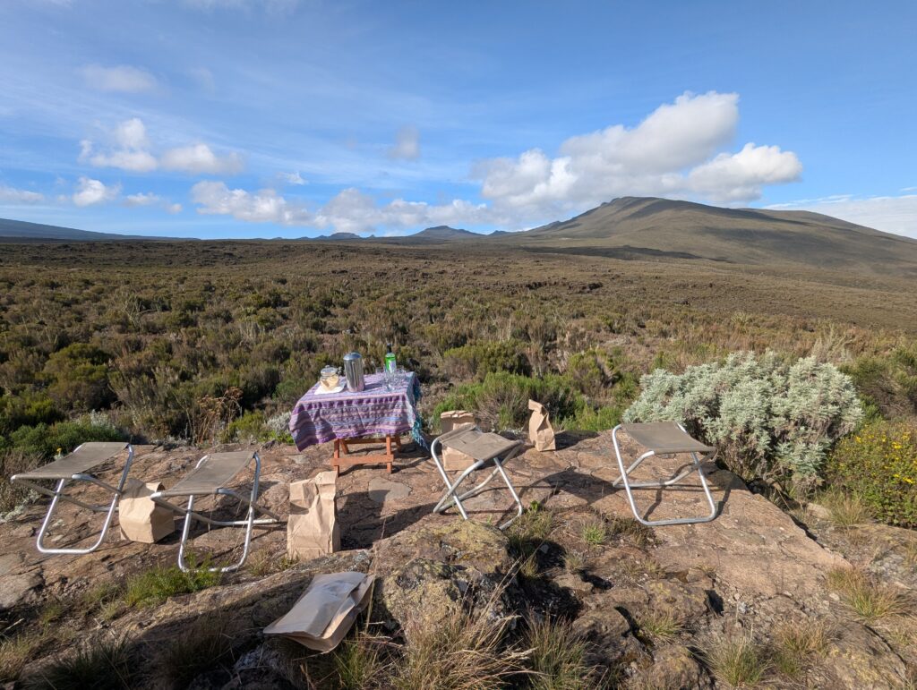 Picknicken-Shira-Plateau