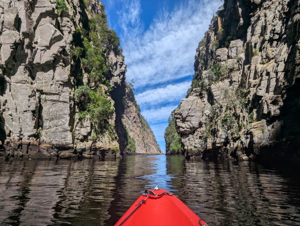 Kajaktocht in Tsitsikamma National Park bij Storms River Mouth